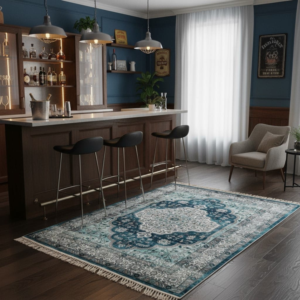 Rug Persia Traditional 230x160cm Rug with Fringe