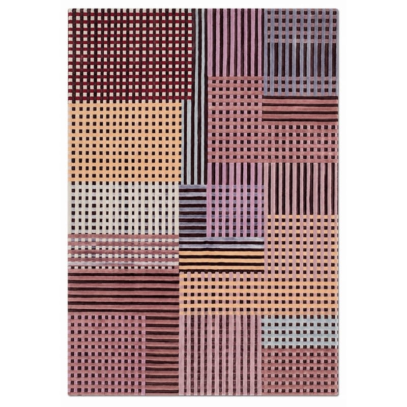 Rug Red / 120cm x 170cm Aspect Basketweave Wool Rug