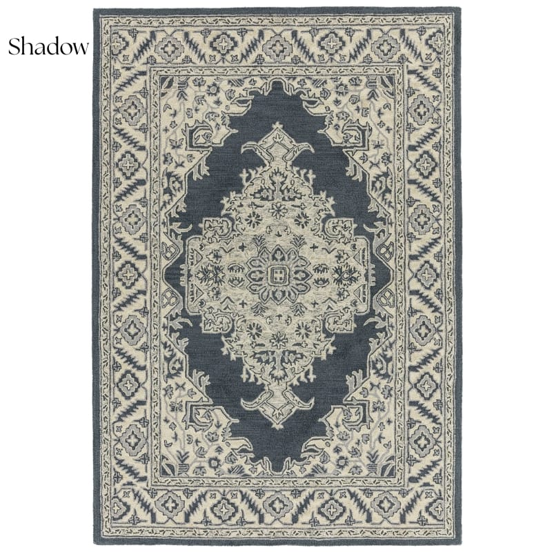 Rug Shadow / 120cm x 170cm Bronte Distressed Persian Style Rug