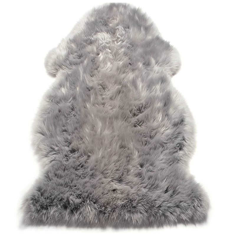 Rug Silver / 60cm x 90cm Luxe Natural Sheepskin Rug
