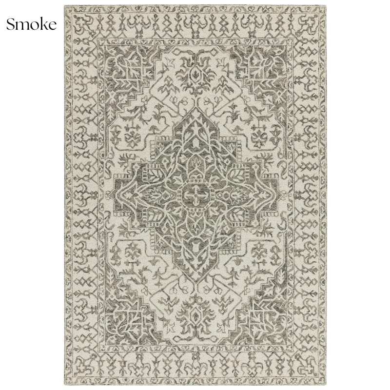 Rug Smoke / 120cm x 170cm Bronte Distressed Persian Style Rug