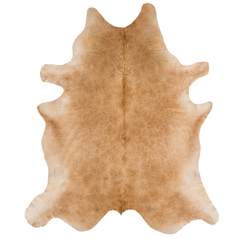 Rug Solid Beige Rodeo Genuine Cowhide Rug