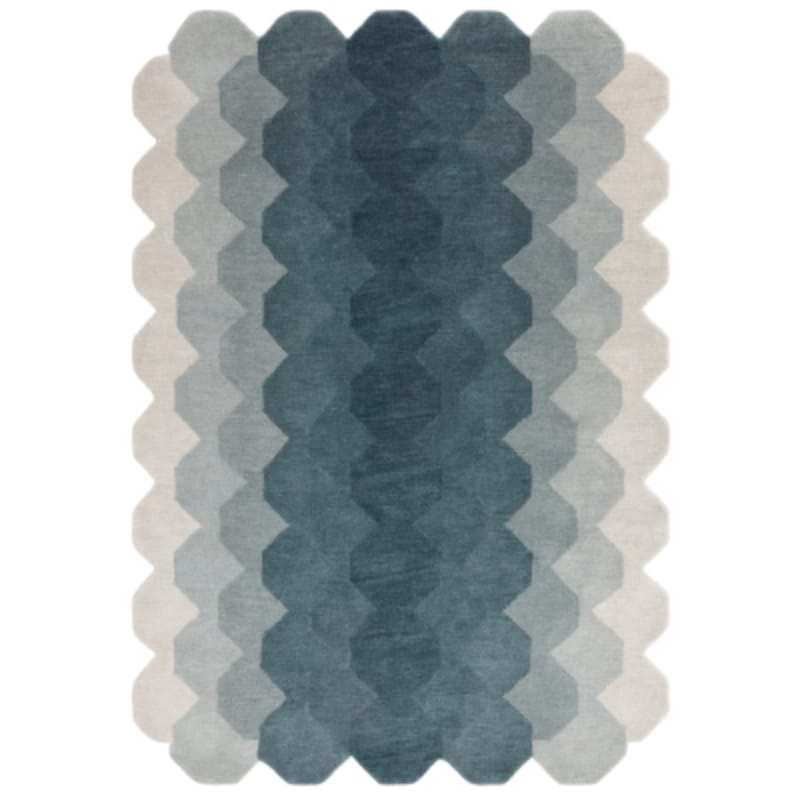Rug Teal / 66cm x 200cm (Runner) Hive Gradient Wool Rug