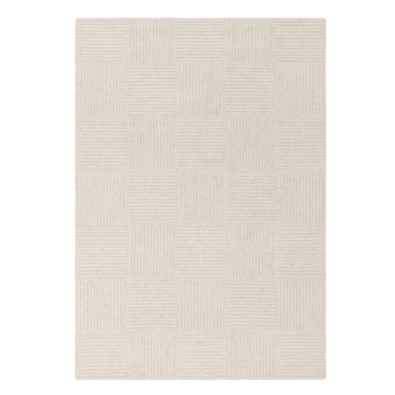 Rug Zennith Cream Bouclé Grid Rug