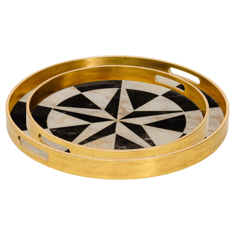Serving Trays Circular Tray Set – Compass Design