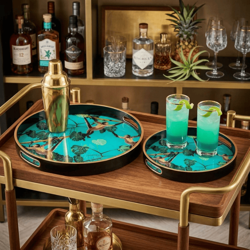 Serving Trays Circular Tray Set – Monkey Design