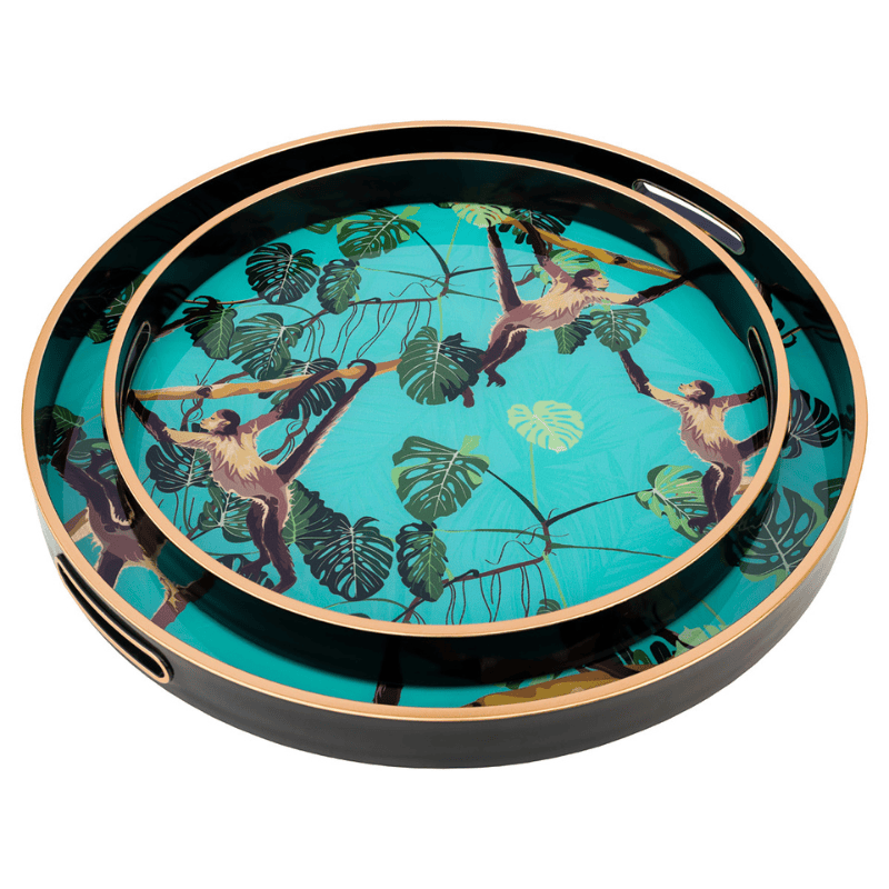 Serving Trays Circular Tray Set – Monkey Design