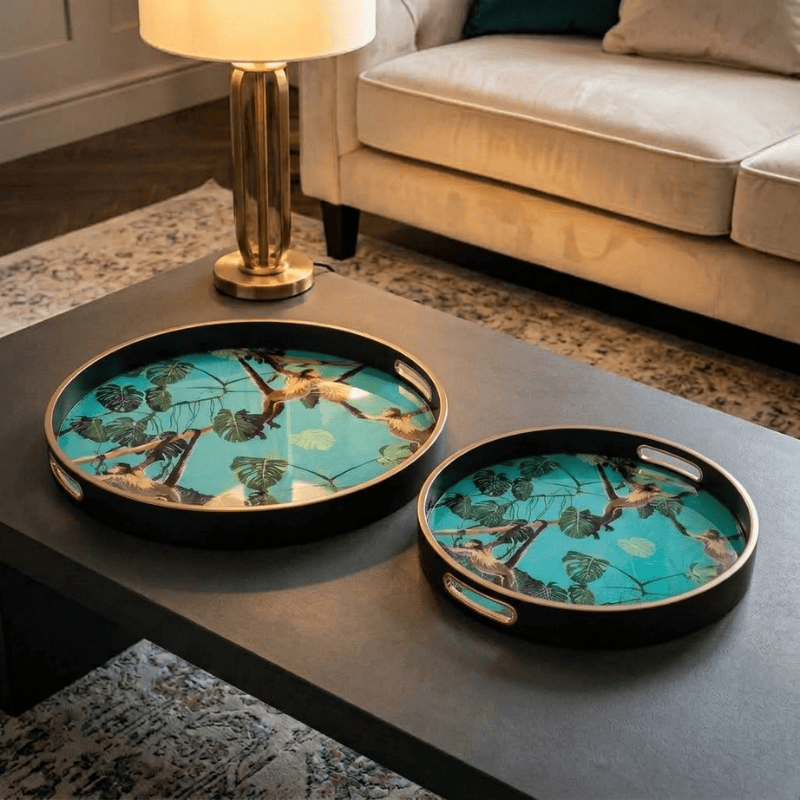 Serving Trays Circular Tray Set – Monkey Design