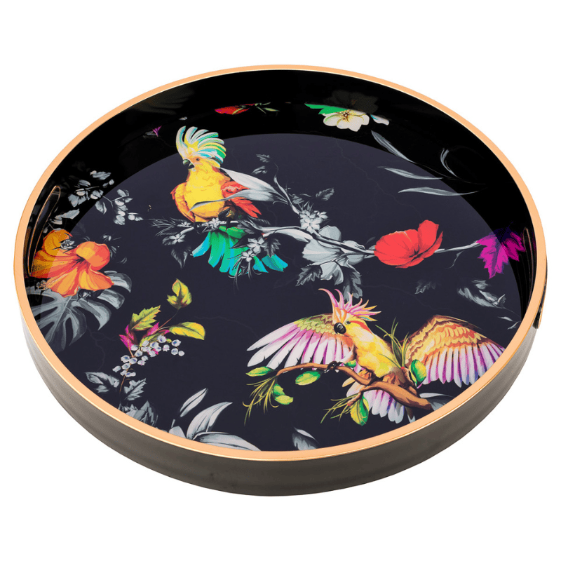 Serving Trays Circular Tray Set – Parrots Design
