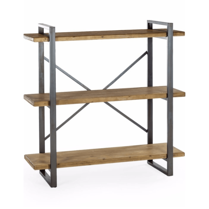 Shelf Unit Camden Metal and Wood Shelf Unit