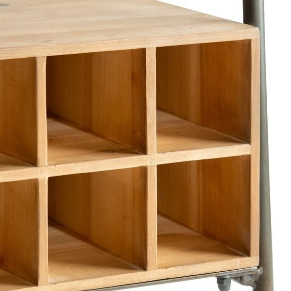 Shelving Unit Arndale Metal & Wood Bar / Shelving Unit