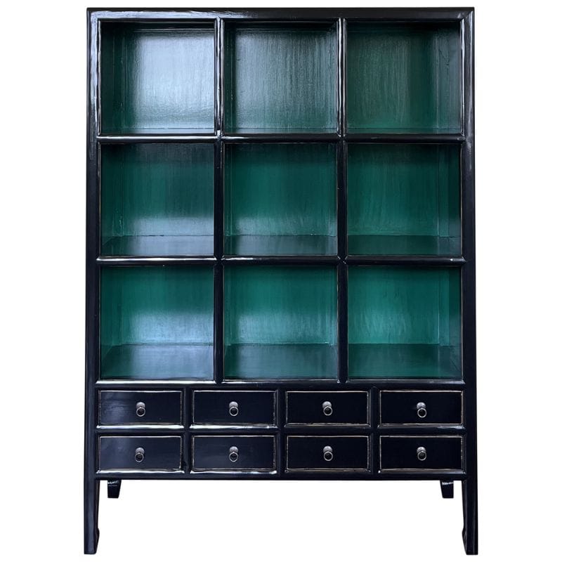 Shelving Unit Jade Grand Display Cabinet with Drawers