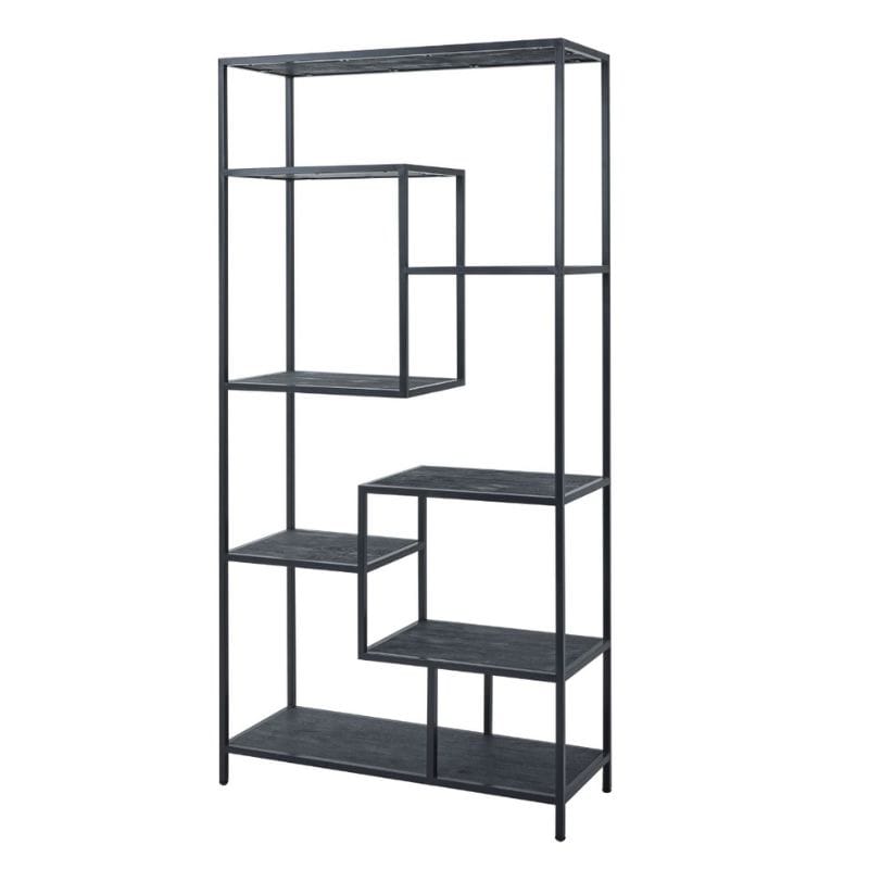 Shelving Unit Large Black Multi Shelf Unit