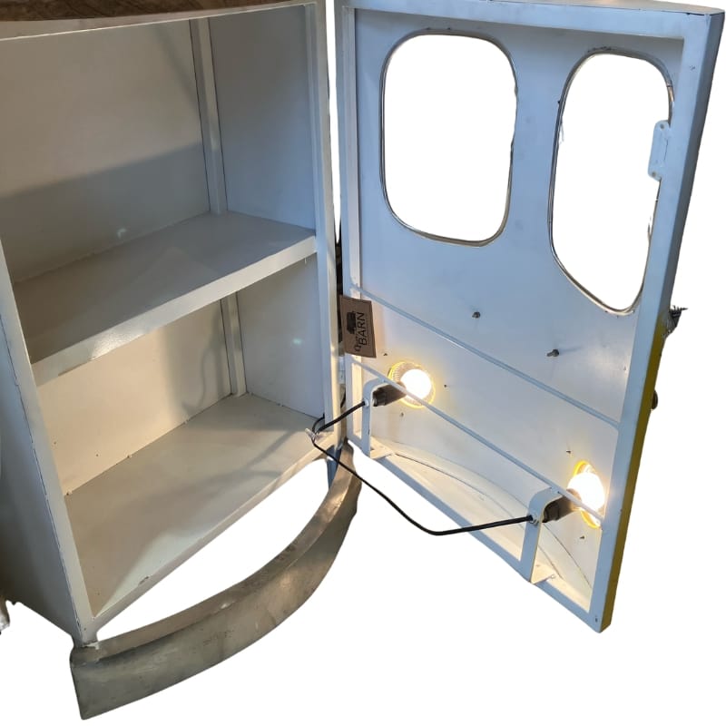 Side Cabinet VW Camper Style Side Table Cabinet – Retro Drinks Storage (Red, Blue or Yellow)