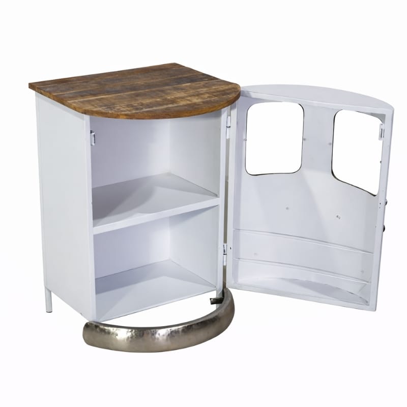 Side Cabinet VW Camper Style Side Table Cabinet – Retro Drinks Storage (Red, Blue or Yellow)