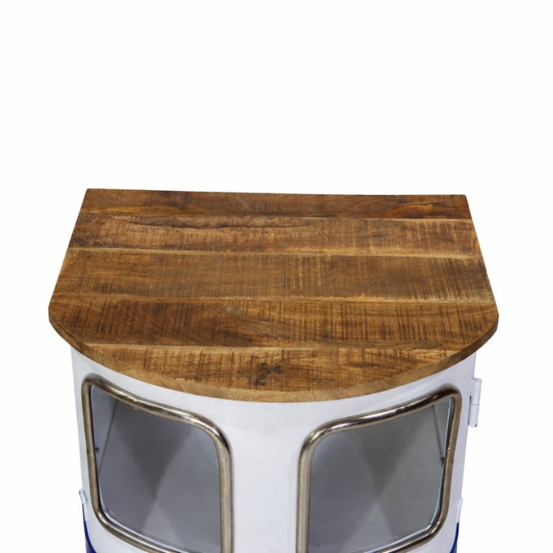 Side Cabinet VW Camper Style Side Table Cabinet – Retro Drinks Storage (Red, Blue or Yellow)