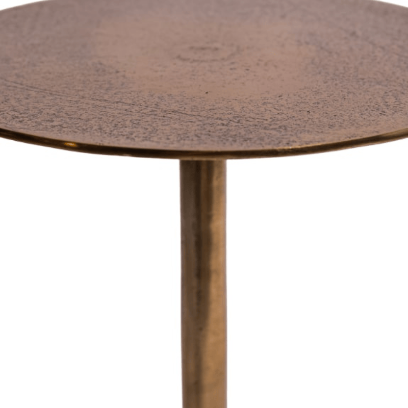 Side Table Aluminium Antique Gold Side Table