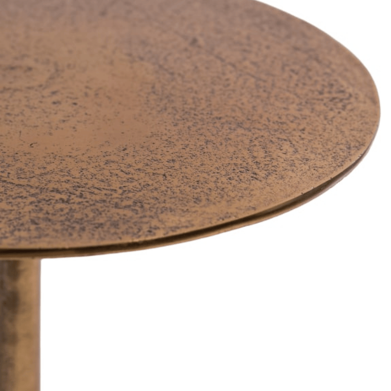 Side Table Aluminium Antique Gold Side Table