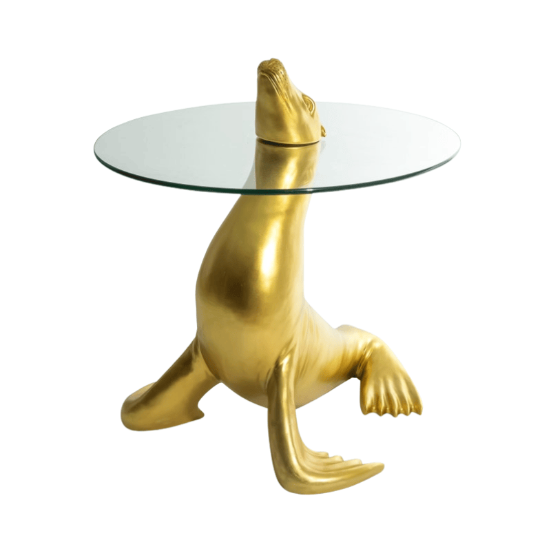 Side Table Antique Gold Seal Coffee / Side Table