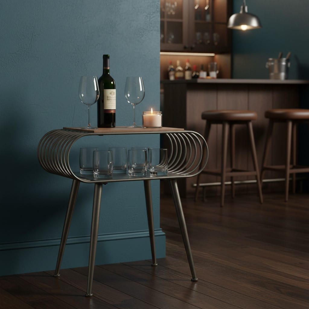 Side Table Arndale Metal & Wood Side Table