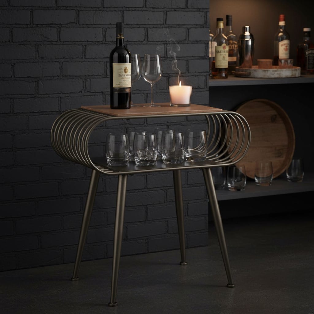 Side Table Arndale Metal & Wood Side Table