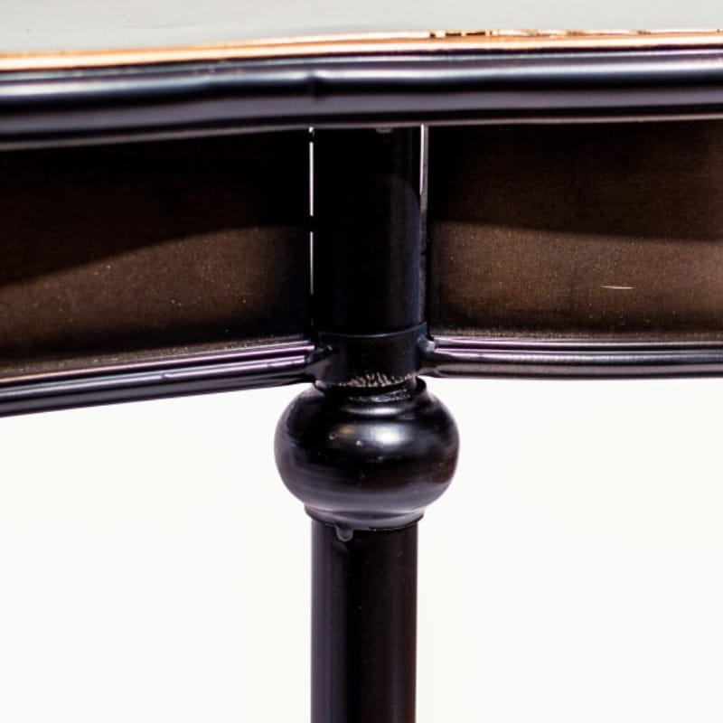 Side Table Black & Antique Gold "Orwell" Console Table