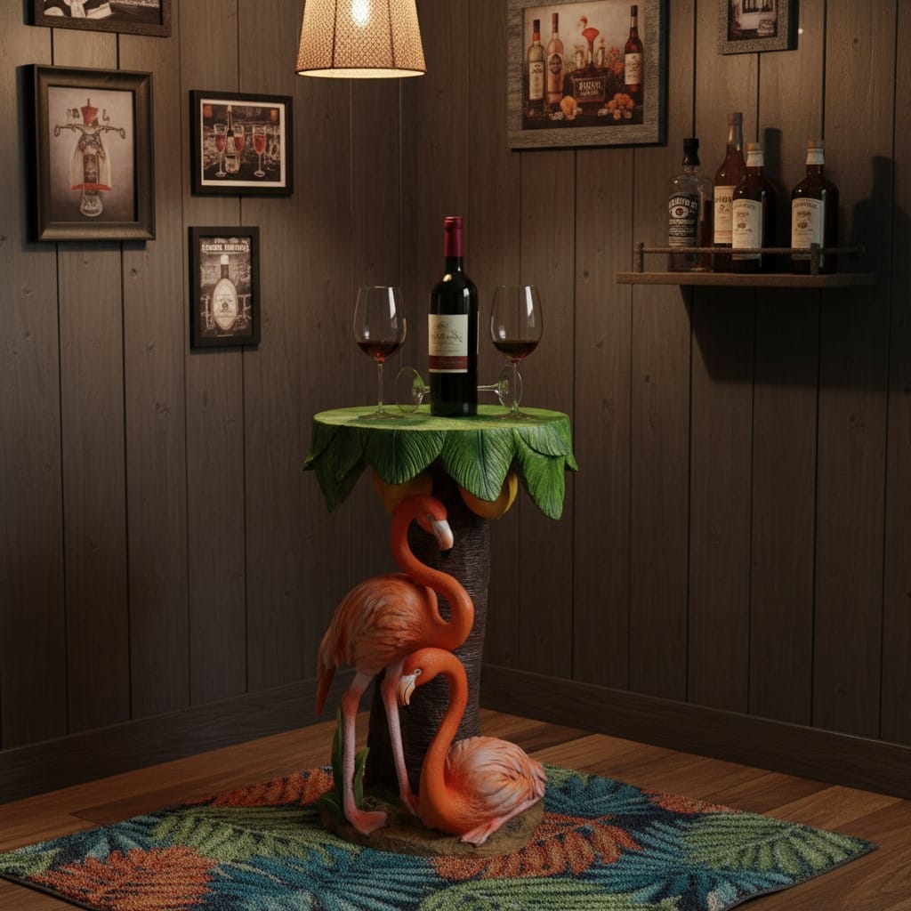 Side Table Flamingos Side Table