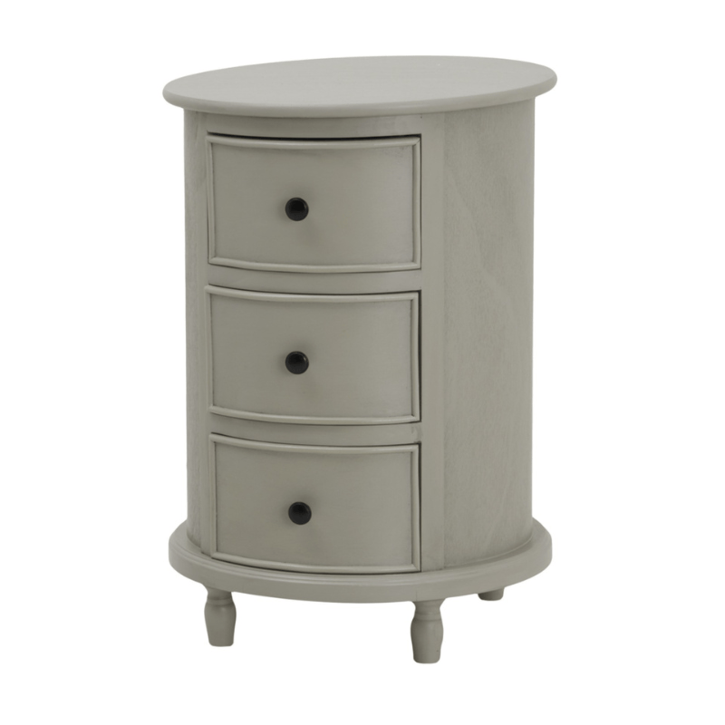 Side Table The Camden Collection 3 Drawer Round Side Table