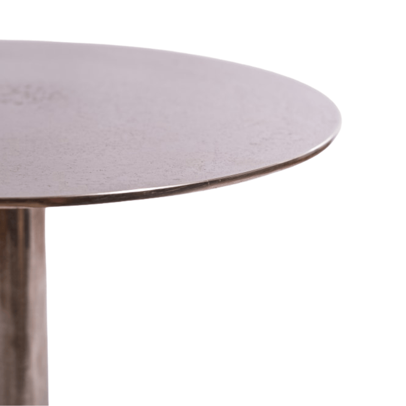 Side Tables Aluminium Raw Nickel Side Table