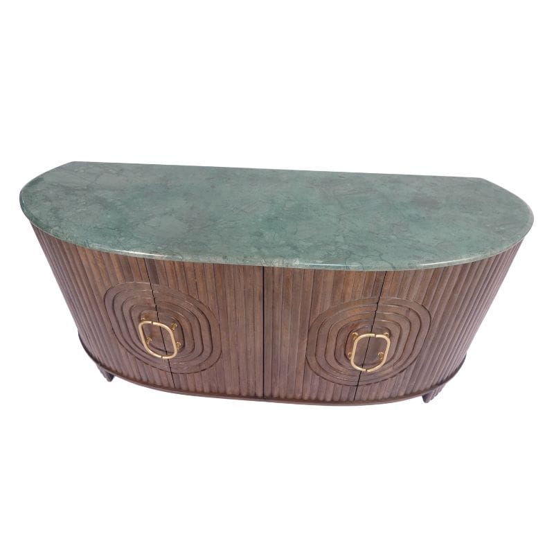 Sideboard Angari Wooden 4 Door Marble Top Side Board