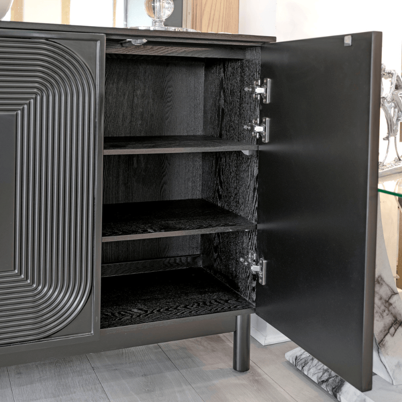 Sideboard Contour Black Panel Sideboard