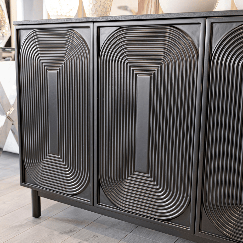 Sideboard Contour Black Panel Sideboard