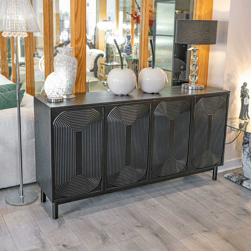Sideboard Contour Black Panel Sideboard