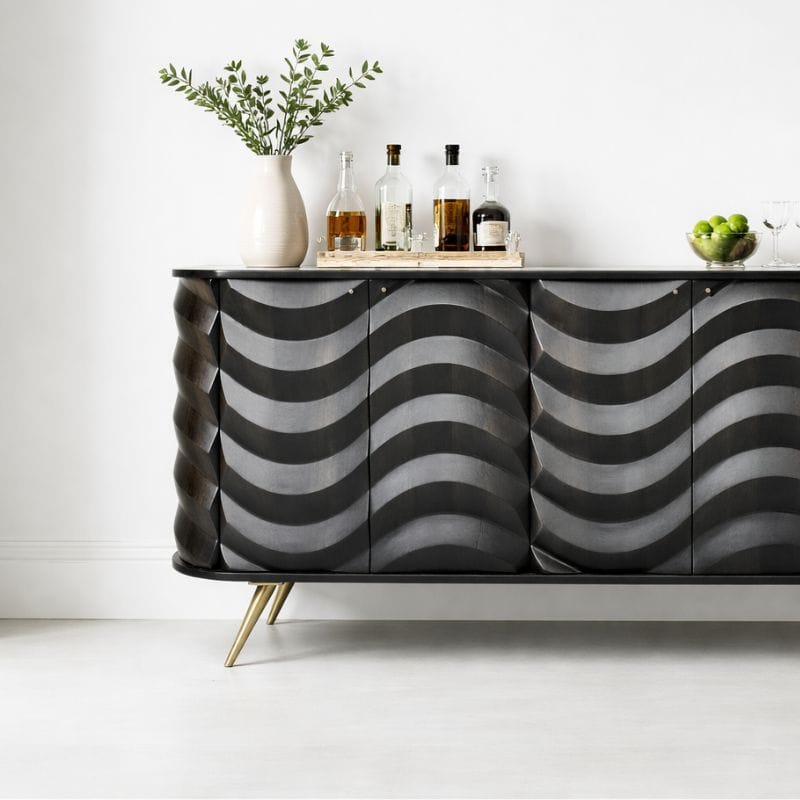 Sideboard Devan Wooden 4 Door Lehar Design Side Board