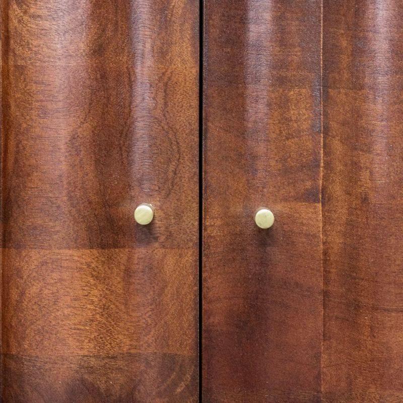 Sideboard Indok Wooden 4 Door Carving Design Marble Top Side Board