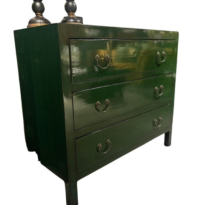 Sideboard Jade Heritage Green Pine 3 Drawer Sideboard