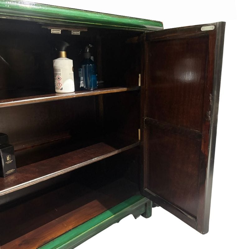 Sideboard Jade Heritage Green Pine Cabinet
