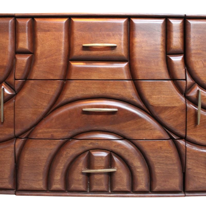 Sideboard Kanpura Wooden 2 Door 3 Drawer Side Board