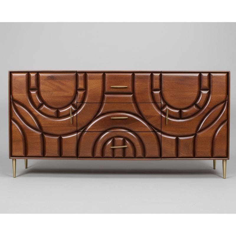 Sideboard Kanpura Wooden 2 Door 3 Drawer Side Board