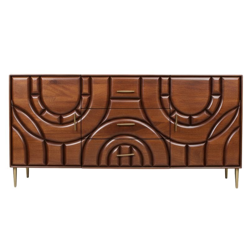 Sideboard Kanpura Wooden 2 Door 3 Drawer Side Board