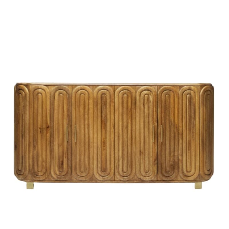 Sideboard Kasli Wooden Capsule Design Wooden Top Side Board
