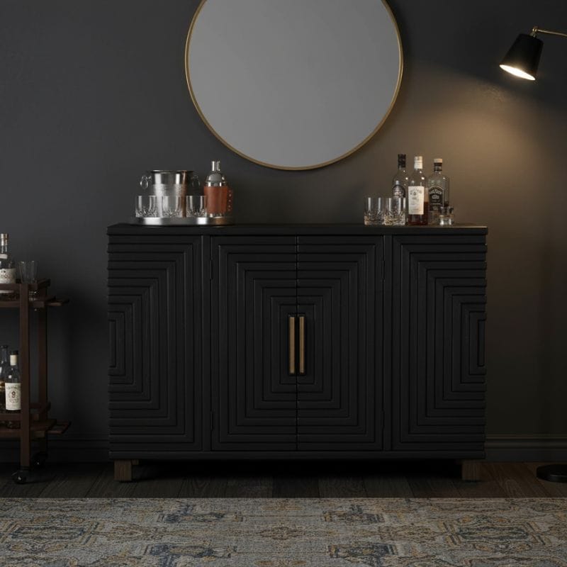 Sideboard Lennox Black 2 Door Sideboard