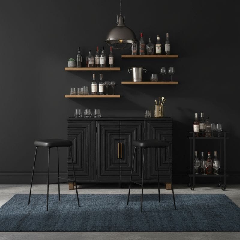 Sideboard Lennox Black 2 Door Sideboard