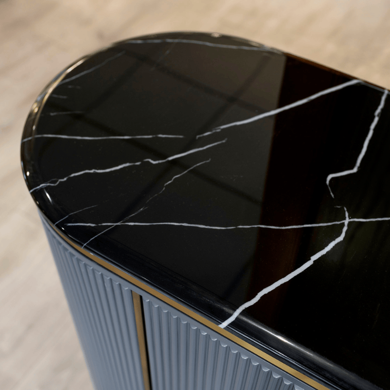 Sideboard Monaco Grey Ribbed Sideboard