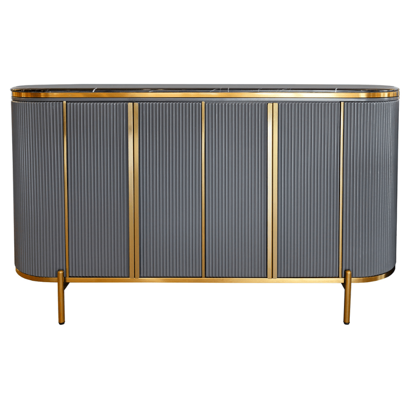 Sideboard Monaco Grey Ribbed Sideboard