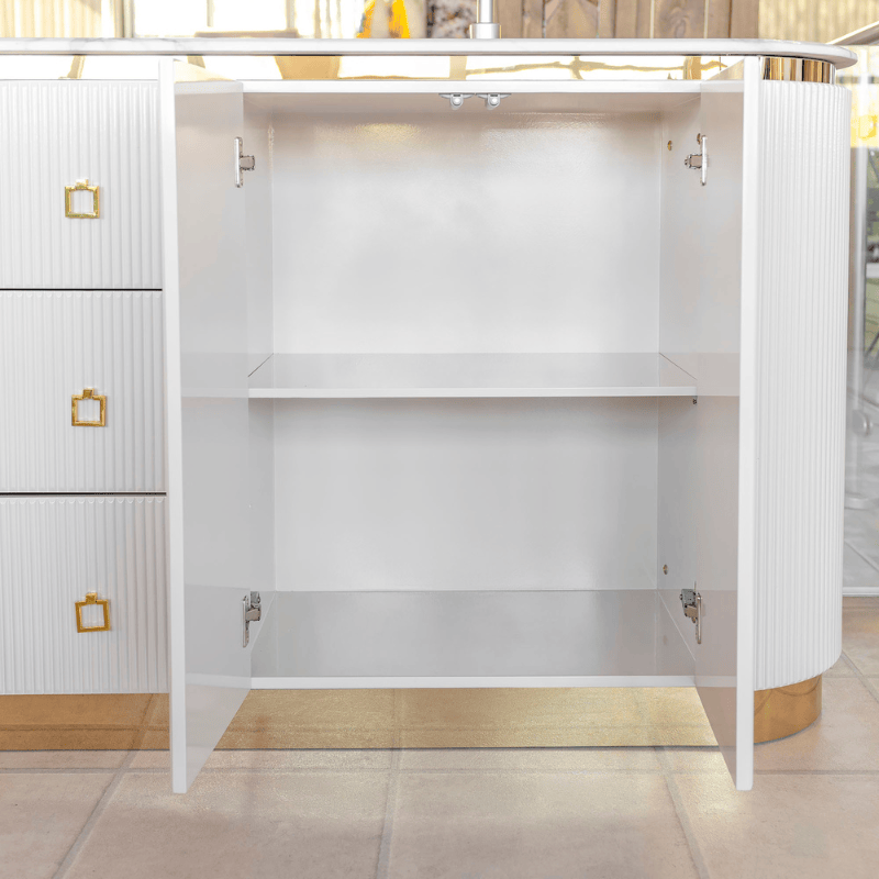 Sideboard Orbit Cream Fluted Sideboard
