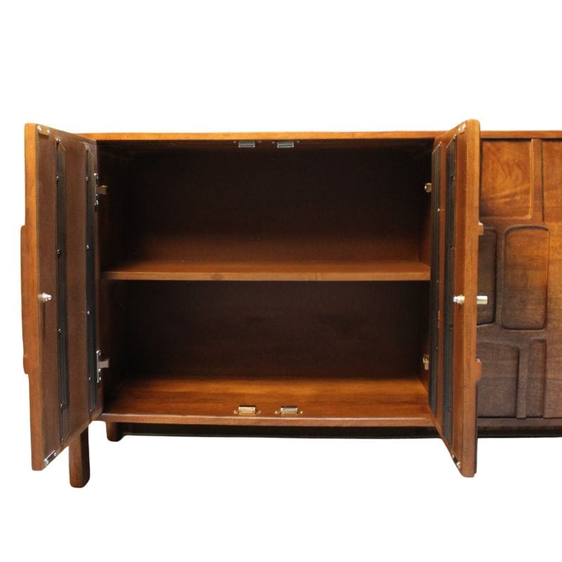Sideboard Pachar Wooden Carving Design 4 Door Side Board