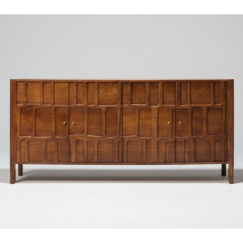 Sideboard Pachar Wooden Carving Design 4 Door Side Board