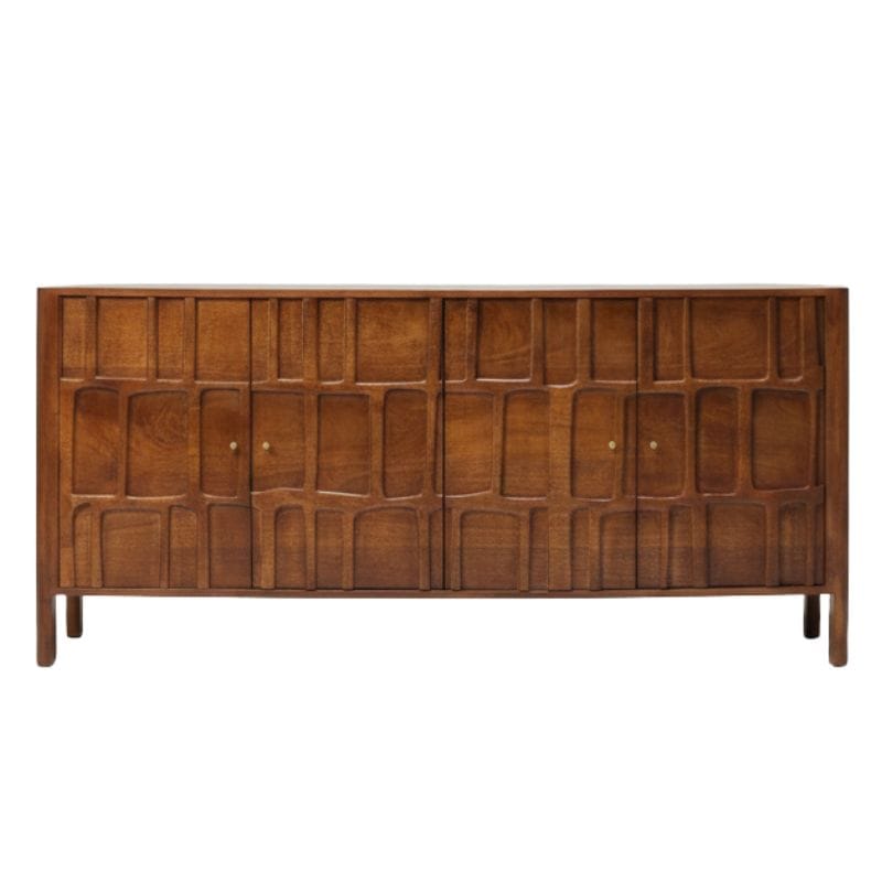 Sideboard Pachar Wooden Carving Design 4 Door Side Board
