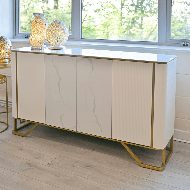 Sideboard Palazzo Fluted Marble Sideboard